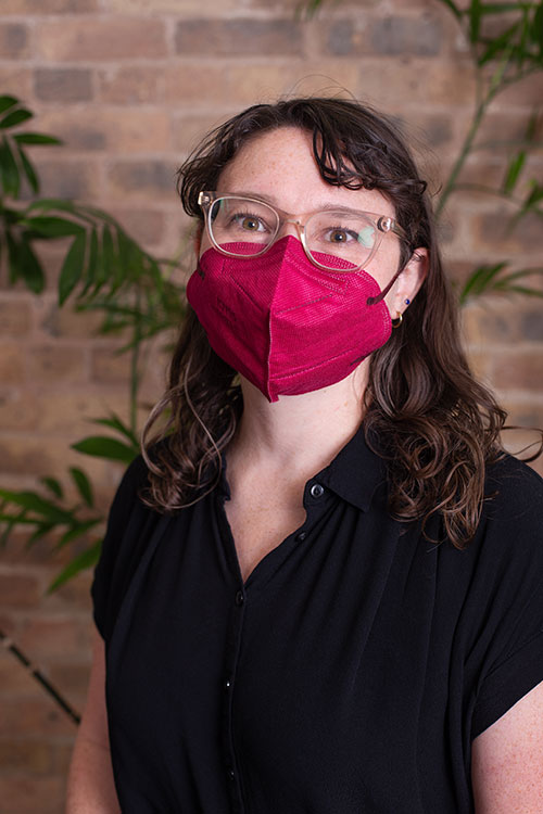 Audrey Gralnek Habermann Masked Portrait