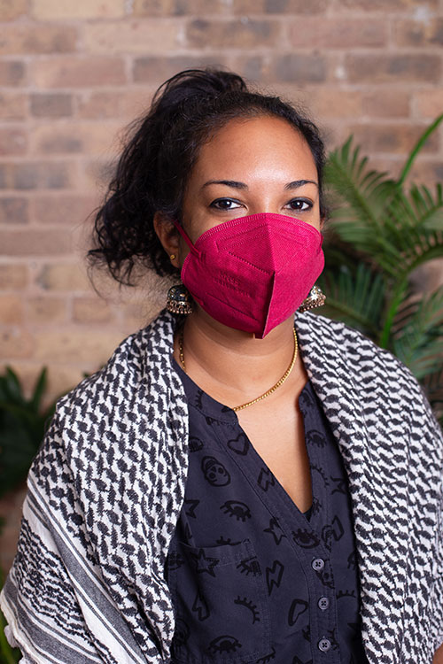 Naomi Anurag Ansari Lahiri Masked Portrait