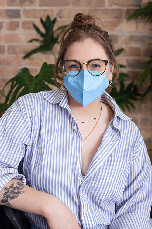 Julia Plomer Masked Portrait