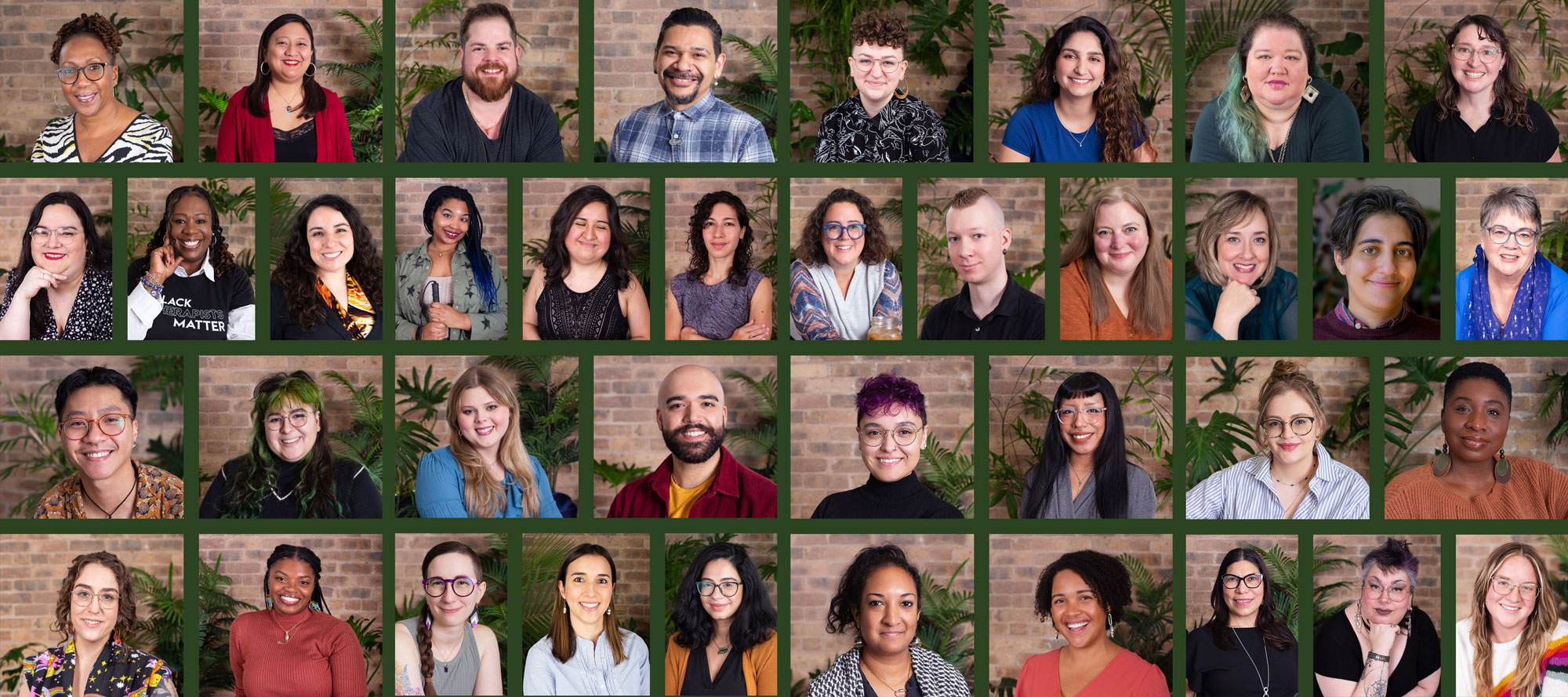 Image grid showing portraits of all Live Oak Community Members