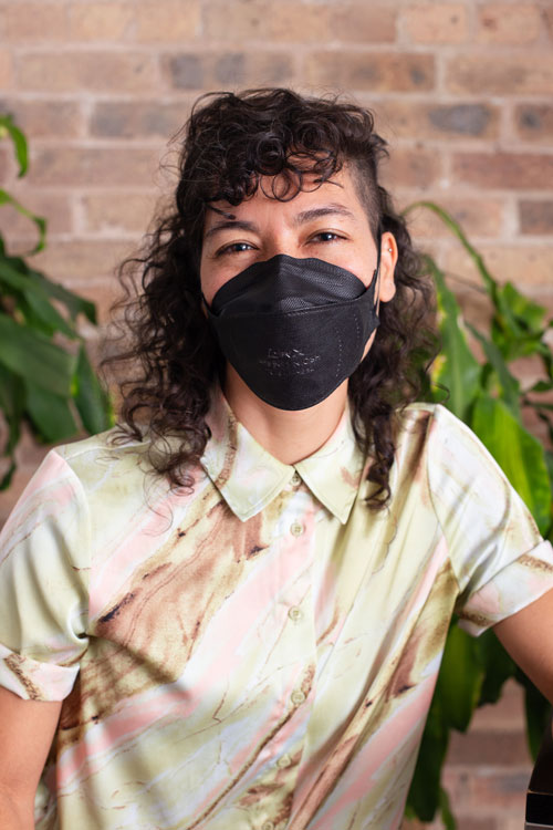 Sarah Schaffer Masked Portrait