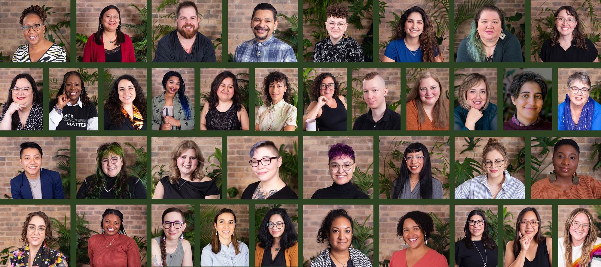 Image grid showing portraits of all Live Oak Community Members
